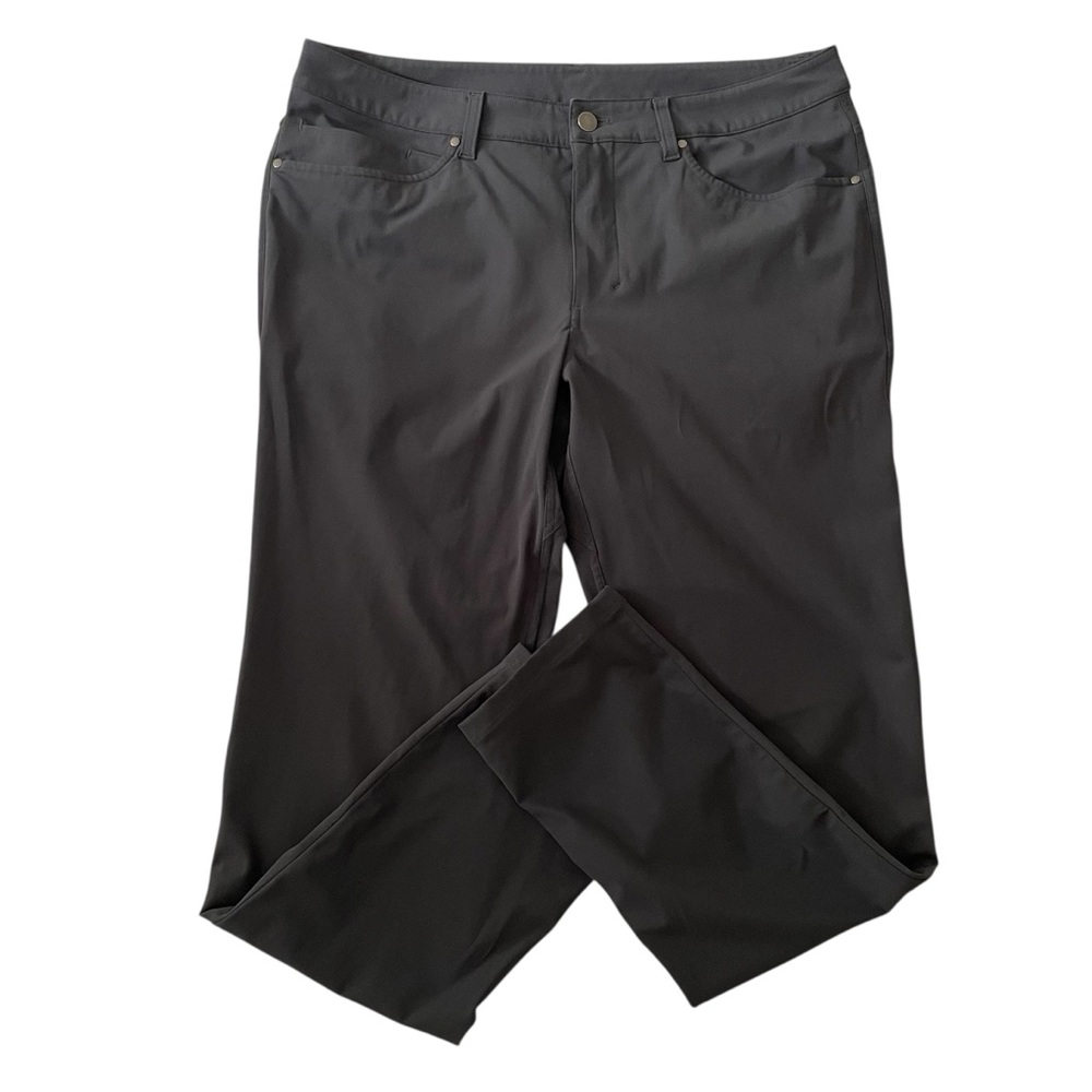 Lululemon Pant Men’s Size 34X30 Gray Obsidian ABC Slim Fit Warpstreme - Picture 1 of 8